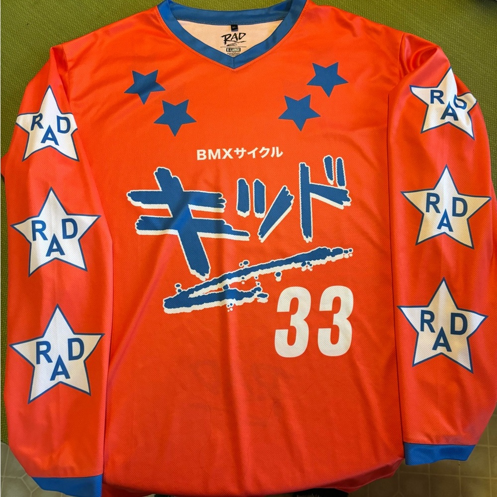 RAD BMX Graphic Jersey - Red and Blue